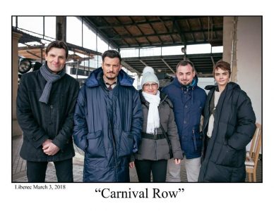 Carnival Row stars with representatives of the City of Liberec