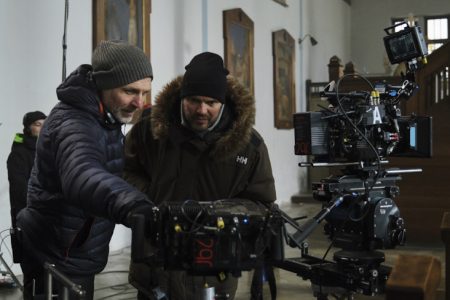 DOP Carl Sundberg with director Alexander Eik | NRK/CINENORD, photo: Julie Vrabelová