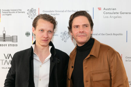 Actors Felix Kammerer and Daniel Brühl, photo: Aaron Perez/Villa Aurora