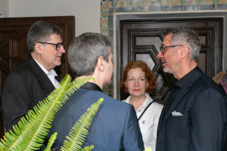 Consul General of the Czech Republic in Los Angeles Jaroslav Olša, jr., Czech Film Commissioner Pavlína Žipková and Kamil Jafar (from the left), photo: Aaron Perez/Villa Aurora