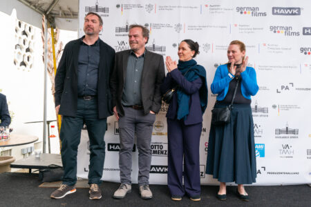 Viktor Müller and Linda Eisenhamerová (first and fourth from the left), photo: Aaron Perez/Villa Aurora